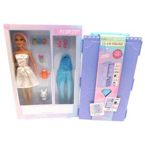 Glam Squad Sophie Florist Fashion Doll in Box with Storage Closet 2024 RMS